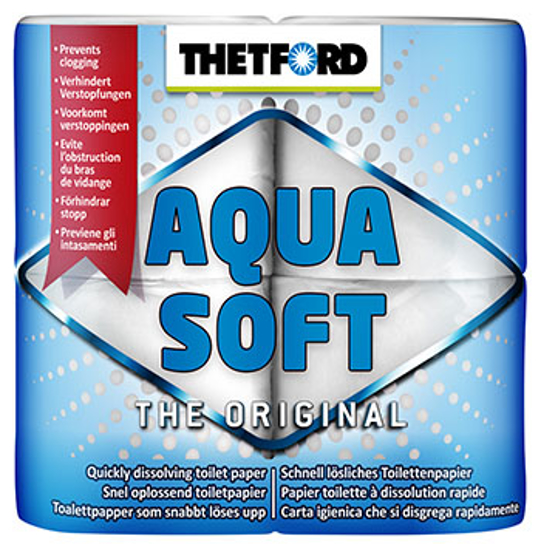 Toalettpapir Aqua Soft. 4-pk