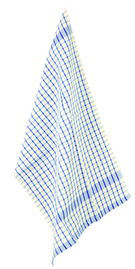 Kjøkkenhåndkle glatt blå - Pk à 3 stk. 40x60cm