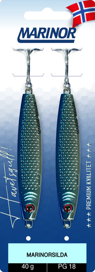 Marinorsilda 2-pk sølv/blå Marinor