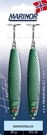 Marinorsilda 2-pk sølv/grønn. Marinor