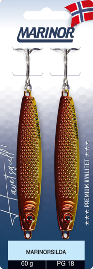 Marinorsilda 2-pk gull/rød Marinor