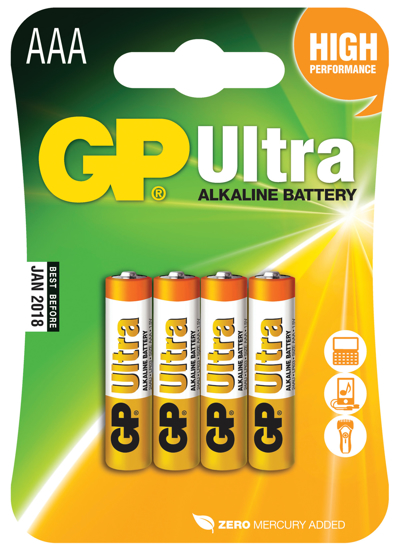 Bilde av Batteri Alkaline AAA  4-pk *