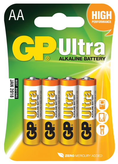 Bilde av Batteri Alkaline AA 4-pk