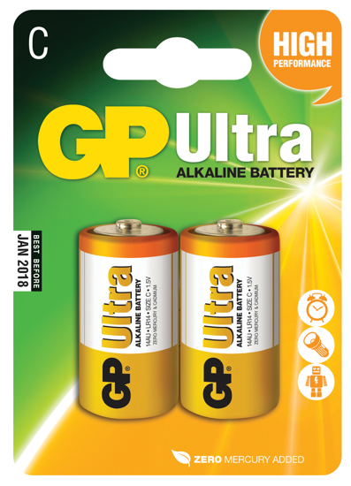 Bilde av Batteri Alkaline C 2-pk *