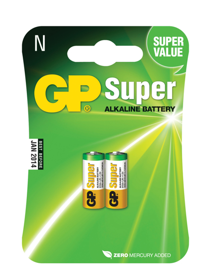 Bilde av Batteri Super Alkaline LR1 2-pk