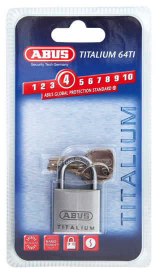 Hengelås. Titalium ™ - 64TI 40mm. Abus