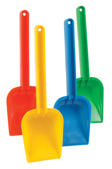 Spade plast 25cm ass.farger