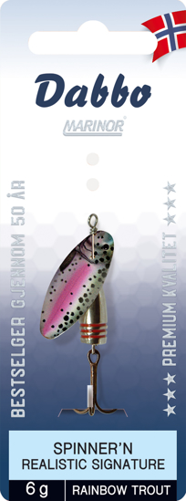 Spinner`n Realistic Signature - 6g. Rainbow Trout. VMC-krok. Dabbo