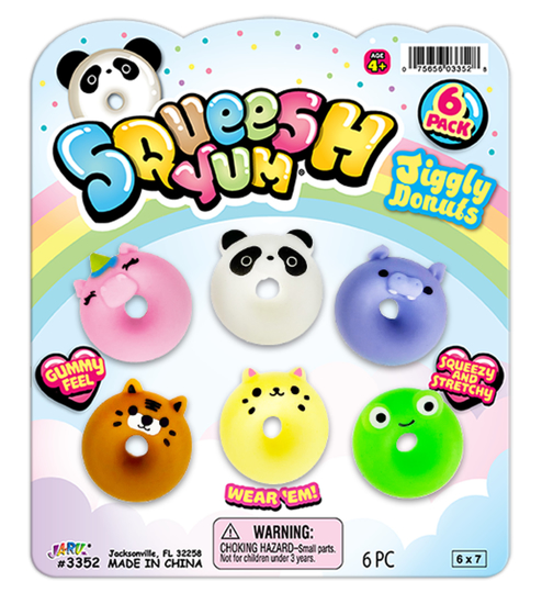 Bilde av Jiggly Squeezy Donut 6-pk