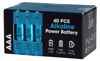 Batteri Alkaline AAA - LR03. 40-pk