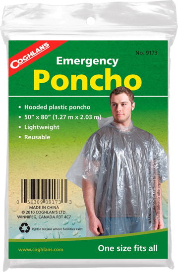 Poncho. Transparent