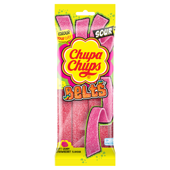 Chupa Chups Sour Strawberry Belts