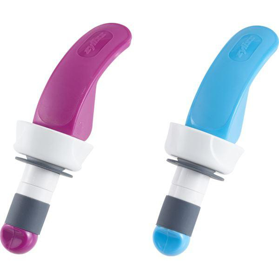 Zyliss flaskestopper. 2-pk. Ass farger