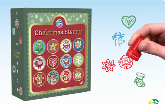Stempel med julemotiv ass