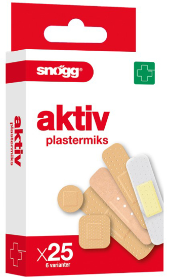 Plastermiks Aktiv 25-pk. Snøgg