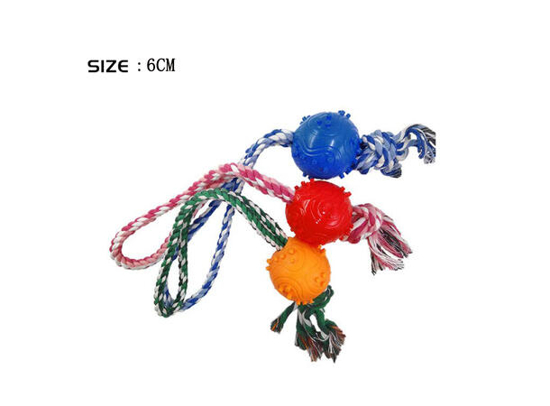 Baller på tau ass. For hund