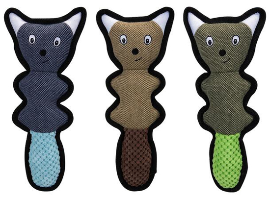 Rev i plysh m/lyd ass. For hund