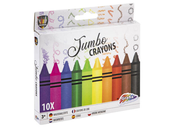 Fargestifter Jumbo 10-pk. Ass