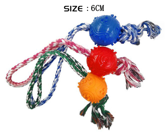 Baller på tau ass. For hund. Billie