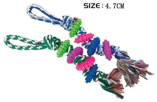 Biteleke ringer på tau. For hund. Billie