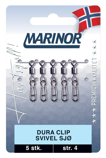 Dura Clip svivel Sjø 5-pk. Marinor