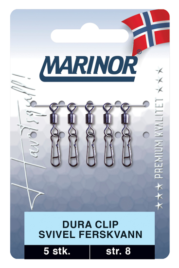 Dura Clip svivel Ferskvann 5-pk. Marinor